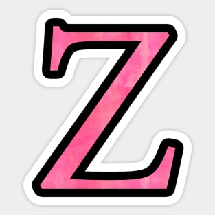 Pink Z Sticker